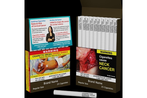 Image Cigarette labeling.